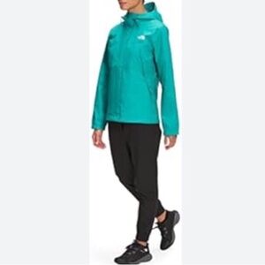 The North Face Green Full Zip Long Sleeves Hood Pockets Jacket M.